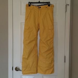 686 boy Ski Snow Pants yellow size Youth Large